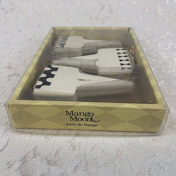 Mango Moon Ceramic Writeable Cheese Markers Set of 6 & Mango Moon Decals 5 pkgs - Picture 5 of 16